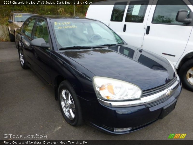 Dark Blue Metallic / Gray 2005 Chevrolet Malibu LT V6 Sedan