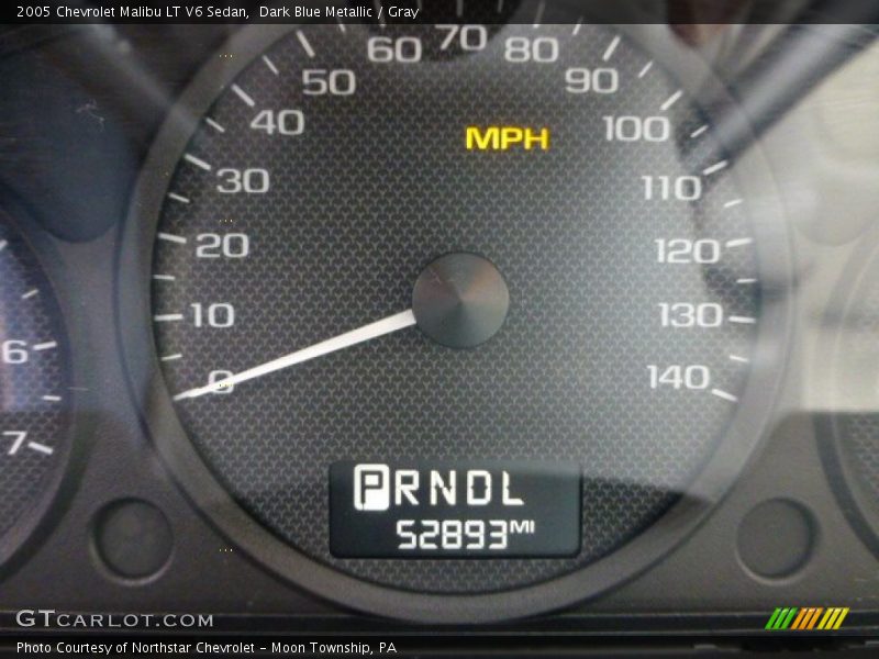 Dark Blue Metallic / Gray 2005 Chevrolet Malibu LT V6 Sedan
