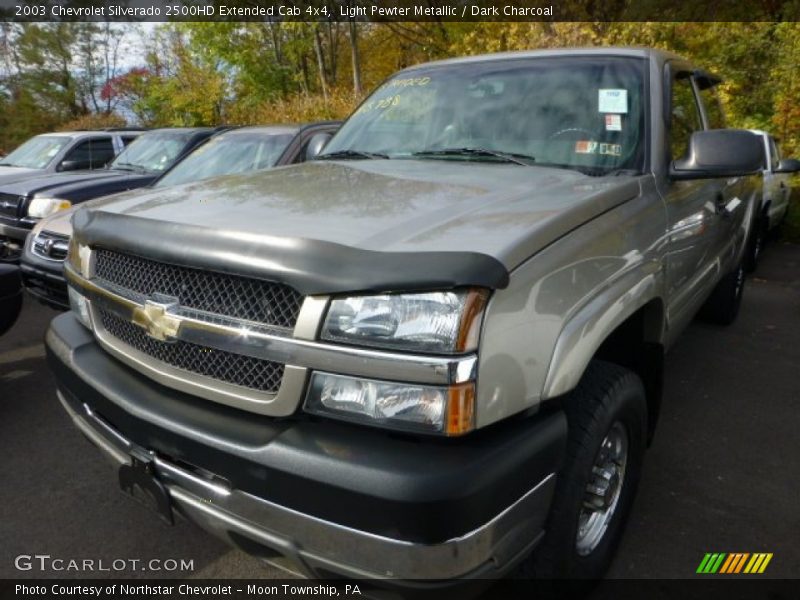Light Pewter Metallic / Dark Charcoal 2003 Chevrolet Silverado 2500HD Extended Cab 4x4