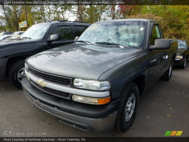 Medium Charcoal Gray Metallic / Graphite 1999 Chevrolet Silverado 1500 Regular Cab