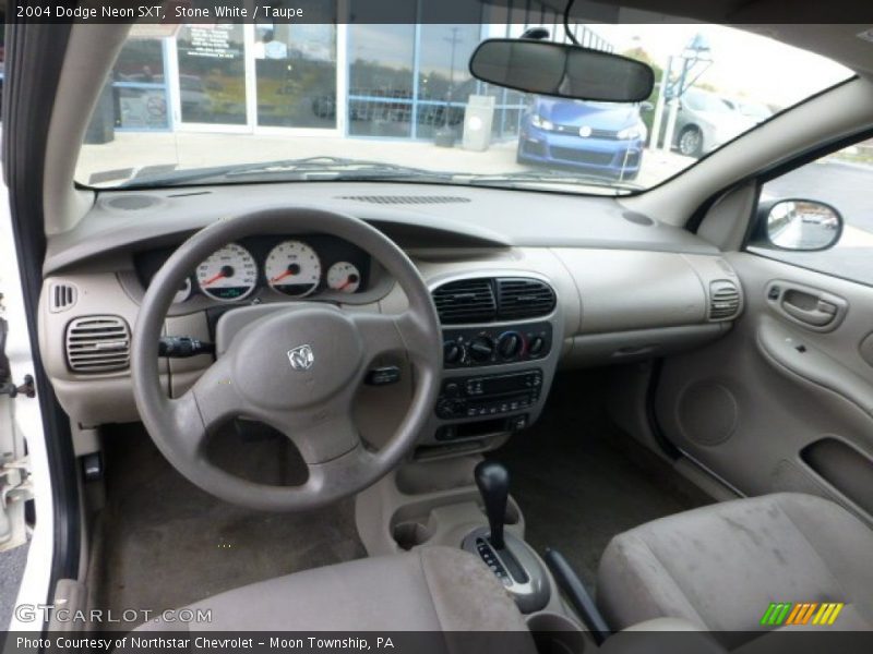 Stone White / Taupe 2004 Dodge Neon SXT