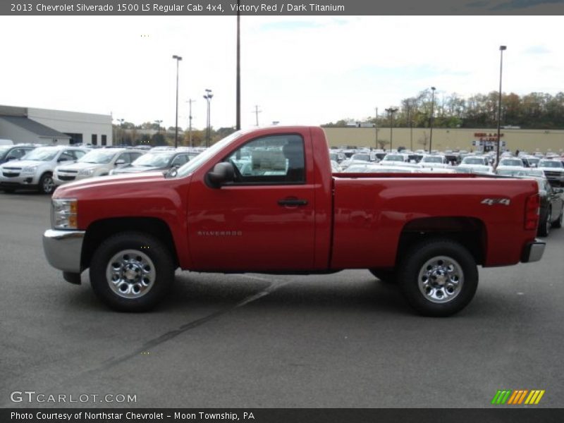 Victory Red / Dark Titanium 2013 Chevrolet Silverado 1500 LS Regular Cab 4x4