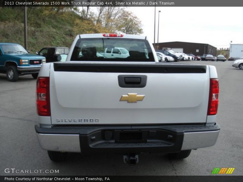 Silver Ice Metallic / Dark Titanium 2013 Chevrolet Silverado 1500 Work Truck Regular Cab 4x4