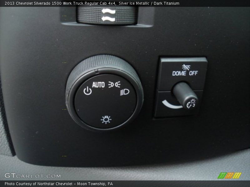 Silver Ice Metallic / Dark Titanium 2013 Chevrolet Silverado 1500 Work Truck Regular Cab 4x4