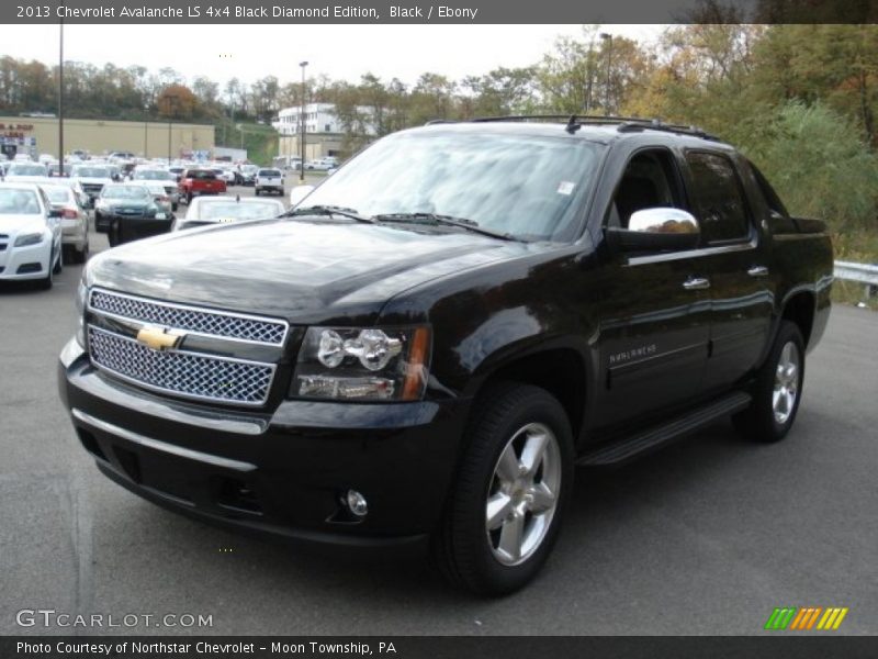 Black / Ebony 2013 Chevrolet Avalanche LS 4x4 Black Diamond Edition