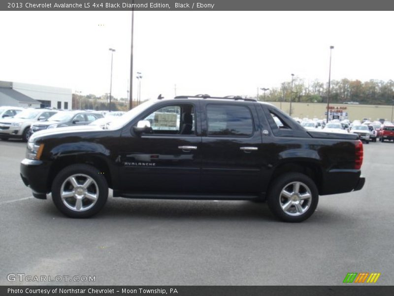Black / Ebony 2013 Chevrolet Avalanche LS 4x4 Black Diamond Edition