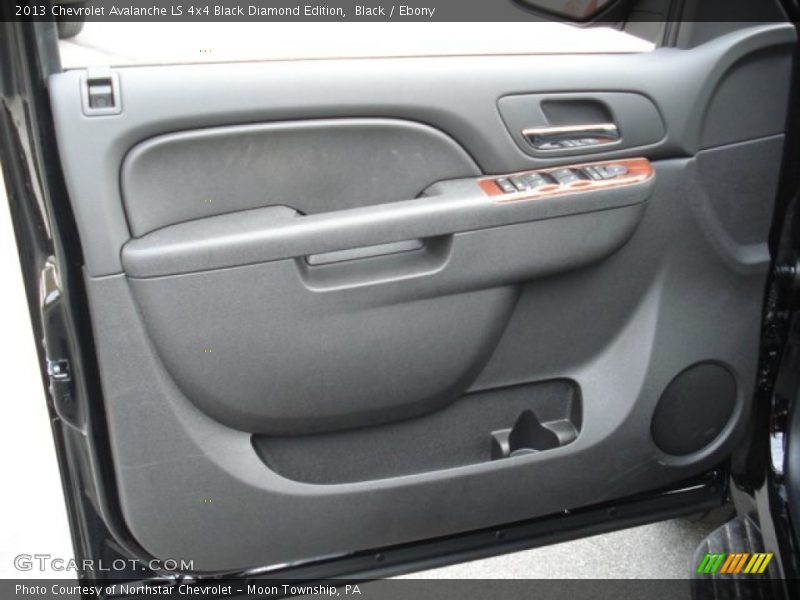 Door Panel of 2013 Avalanche LS 4x4 Black Diamond Edition