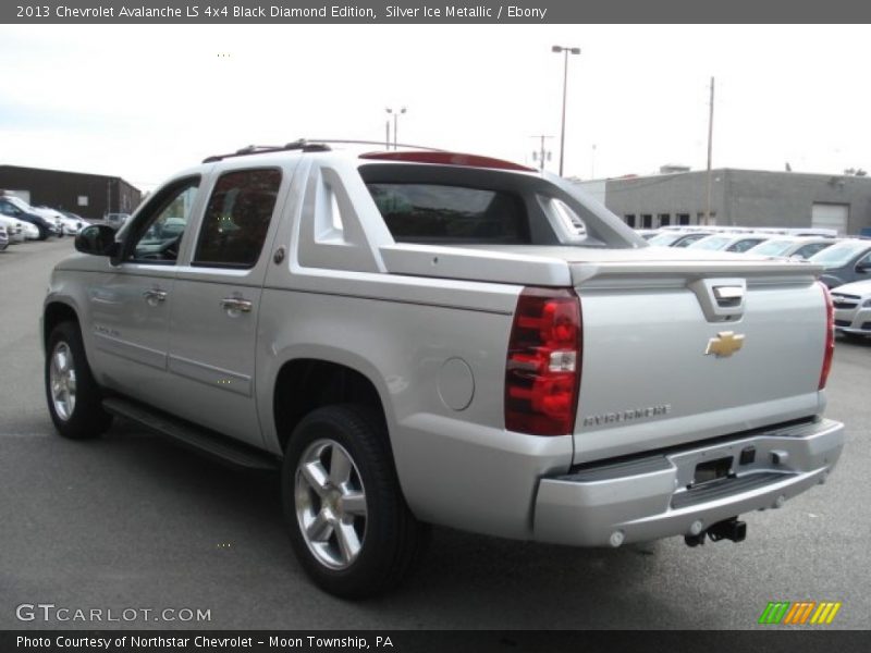 Silver Ice Metallic / Ebony 2013 Chevrolet Avalanche LS 4x4 Black Diamond Edition