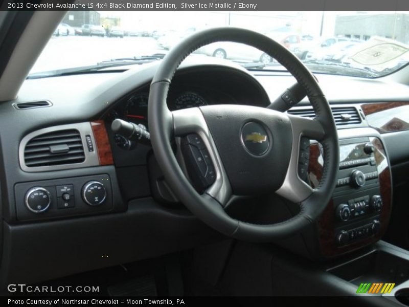  2013 Avalanche LS 4x4 Black Diamond Edition Steering Wheel