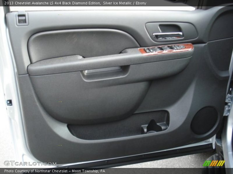 Door Panel of 2013 Avalanche LS 4x4 Black Diamond Edition