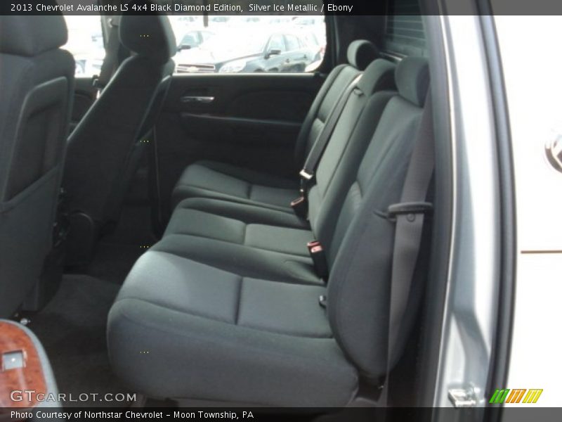 Rear Seat of 2013 Avalanche LS 4x4 Black Diamond Edition