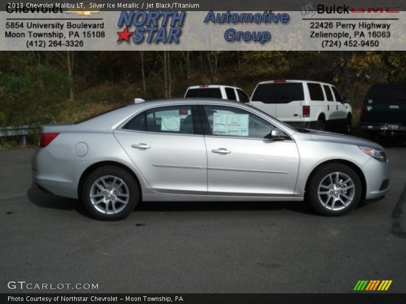 Silver Ice Metallic / Jet Black/Titanium 2013 Chevrolet Malibu LT