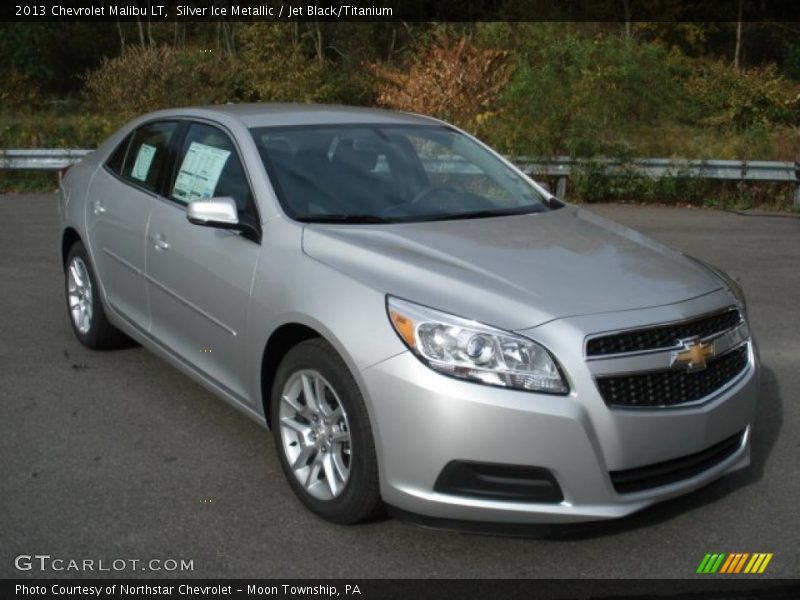 Silver Ice Metallic / Jet Black/Titanium 2013 Chevrolet Malibu LT