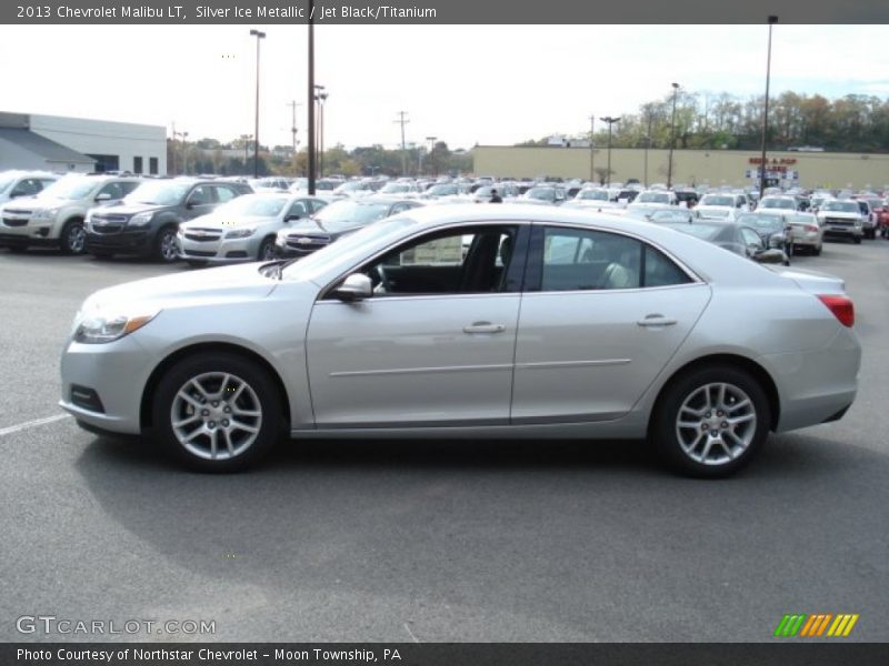 Silver Ice Metallic / Jet Black/Titanium 2013 Chevrolet Malibu LT
