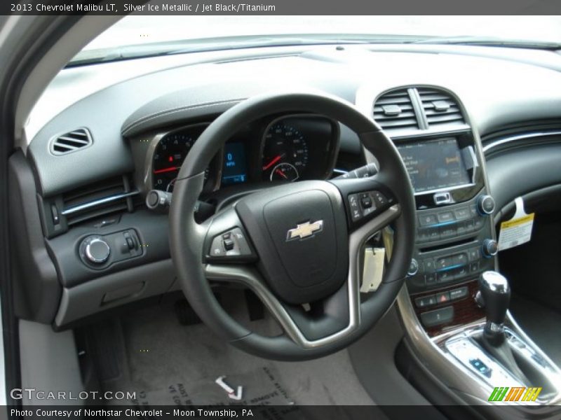 Silver Ice Metallic / Jet Black/Titanium 2013 Chevrolet Malibu LT
