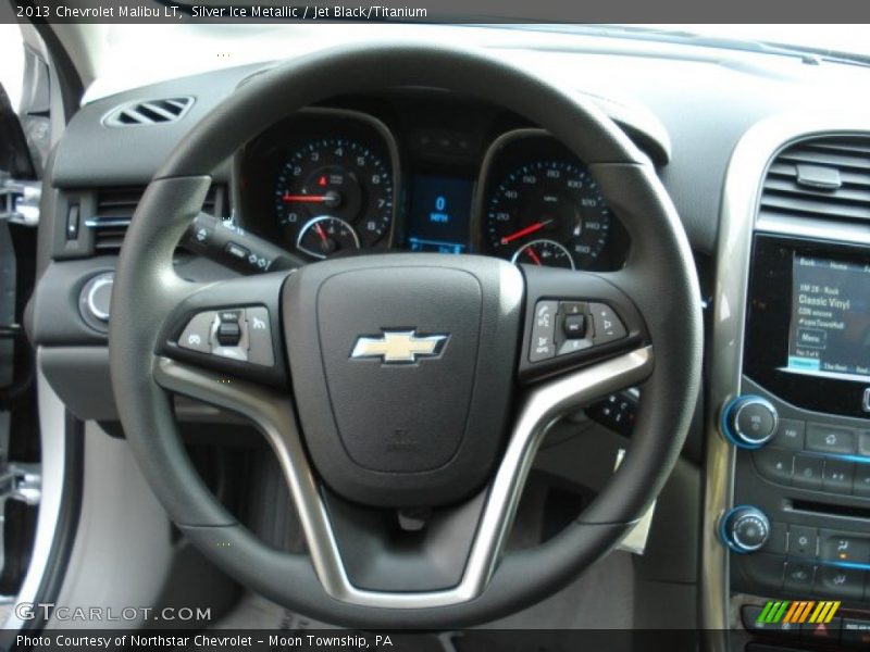 Silver Ice Metallic / Jet Black/Titanium 2013 Chevrolet Malibu LT