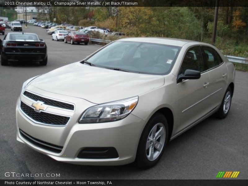 Champagne Silver Metallic / Jet Black/Titanium 2013 Chevrolet Malibu LS