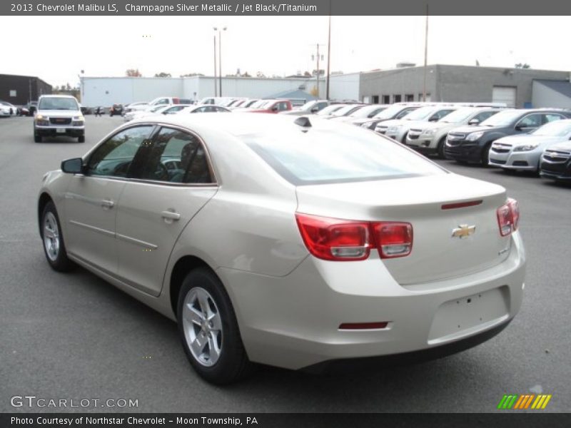 Champagne Silver Metallic / Jet Black/Titanium 2013 Chevrolet Malibu LS