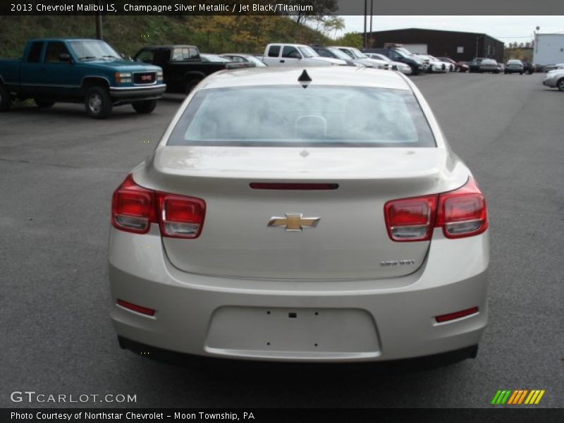 Champagne Silver Metallic / Jet Black/Titanium 2013 Chevrolet Malibu LS