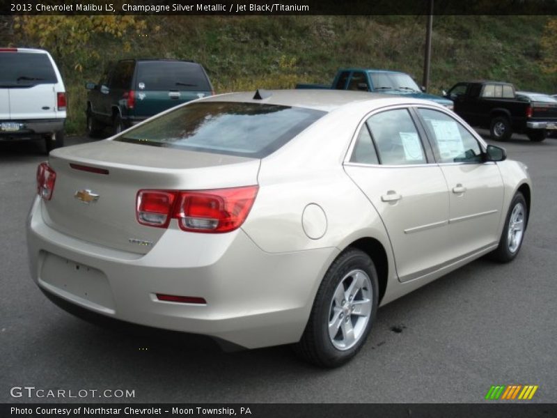 Champagne Silver Metallic / Jet Black/Titanium 2013 Chevrolet Malibu LS