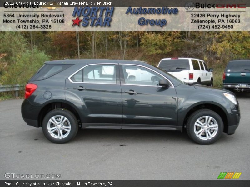Ashen Gray Metallic / Jet Black 2013 Chevrolet Equinox LS