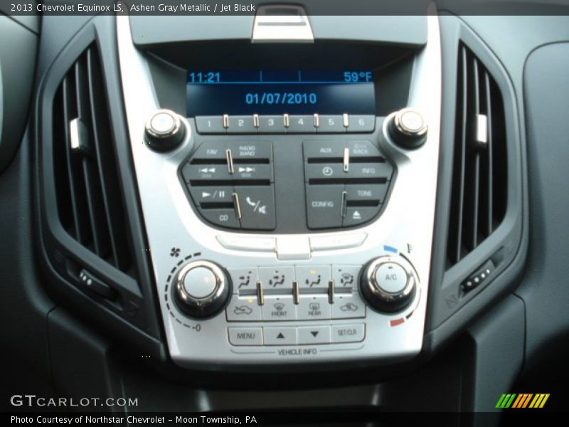 Ashen Gray Metallic / Jet Black 2013 Chevrolet Equinox LS