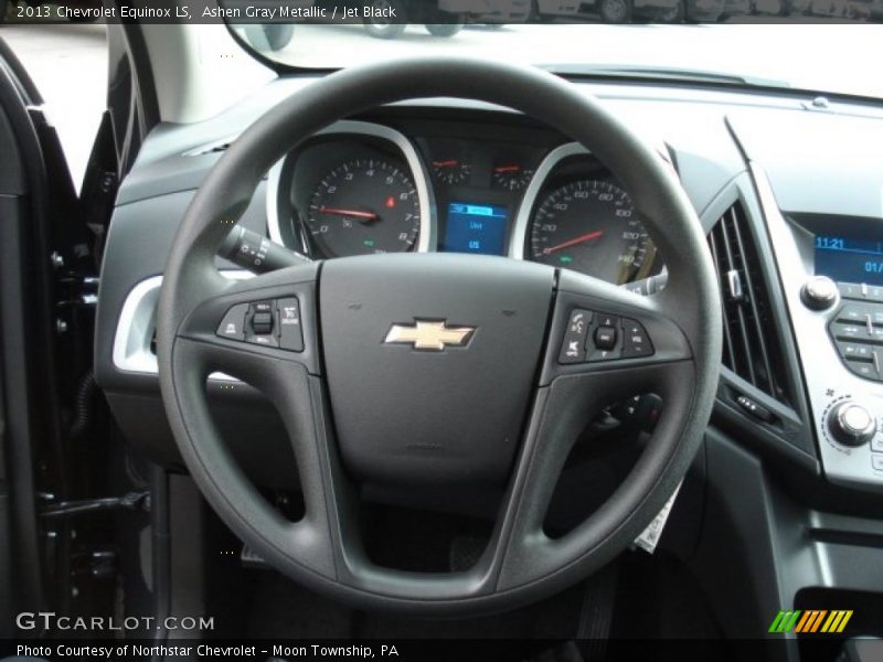 Ashen Gray Metallic / Jet Black 2013 Chevrolet Equinox LS