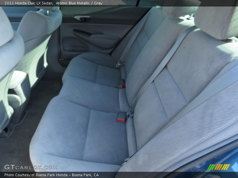 Atomic Blue Metallic / Gray 2011 Honda Civic LX Sedan