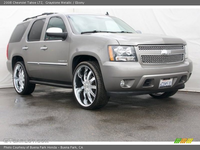 Graystone Metallic / Ebony 2008 Chevrolet Tahoe LTZ