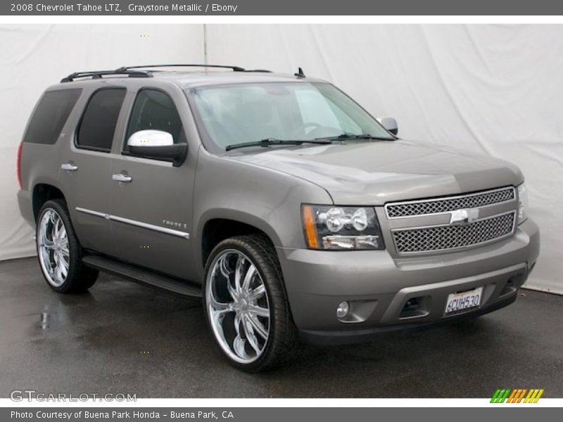 Graystone Metallic / Ebony 2008 Chevrolet Tahoe LTZ