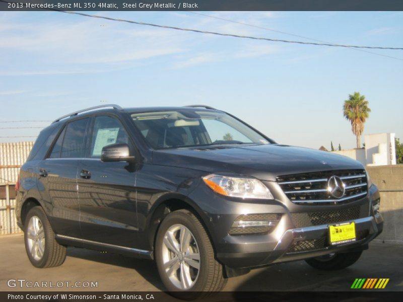 Steel Grey Metallic / Black 2013 Mercedes-Benz ML 350 4Matic
