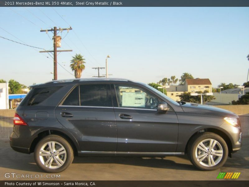 Steel Grey Metallic / Black 2013 Mercedes-Benz ML 350 4Matic
