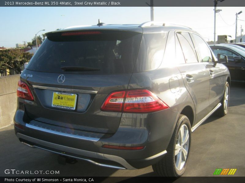 Steel Grey Metallic / Black 2013 Mercedes-Benz ML 350 4Matic