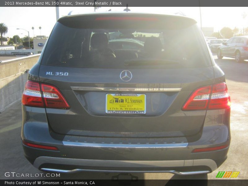 Steel Grey Metallic / Black 2013 Mercedes-Benz ML 350 4Matic