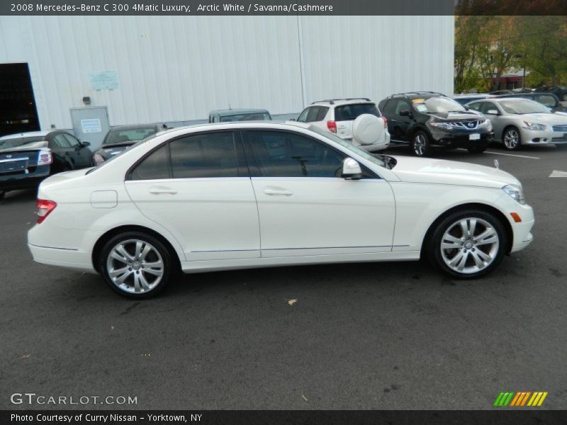 Arctic White / Savanna/Cashmere 2008 Mercedes-Benz C 300 4Matic Luxury