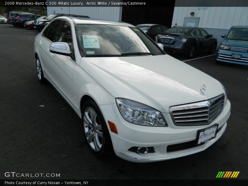 Arctic White / Savanna/Cashmere 2008 Mercedes-Benz C 300 4Matic Luxury