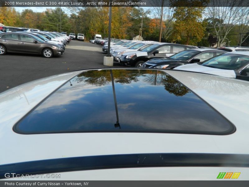 Arctic White / Savanna/Cashmere 2008 Mercedes-Benz C 300 4Matic Luxury