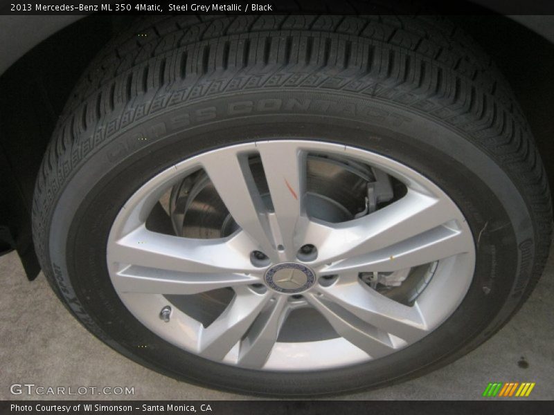 Steel Grey Metallic / Black 2013 Mercedes-Benz ML 350 4Matic
