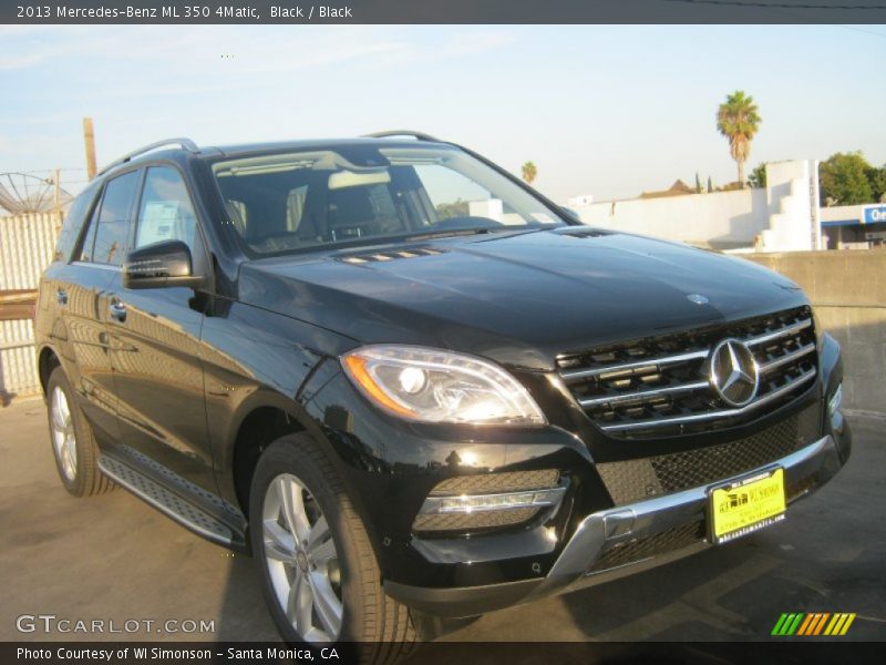 Black / Black 2013 Mercedes-Benz ML 350 4Matic