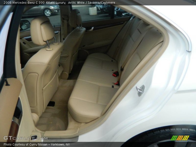 Rear Seat of 2008 C 300 4Matic Luxury