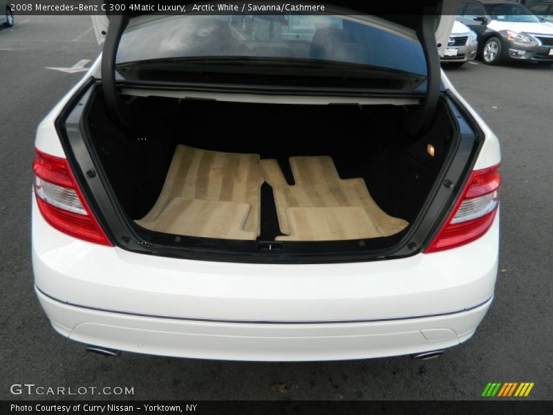 Arctic White / Savanna/Cashmere 2008 Mercedes-Benz C 300 4Matic Luxury
