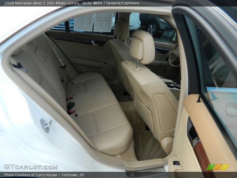 Arctic White / Savanna/Cashmere 2008 Mercedes-Benz C 300 4Matic Luxury