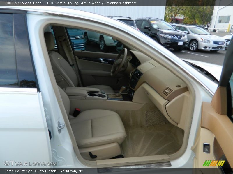 Arctic White / Savanna/Cashmere 2008 Mercedes-Benz C 300 4Matic Luxury