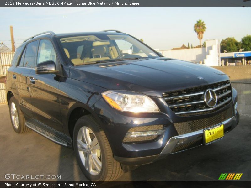 Lunar Blue Metallic / Almond Beige 2013 Mercedes-Benz ML 350 4Matic