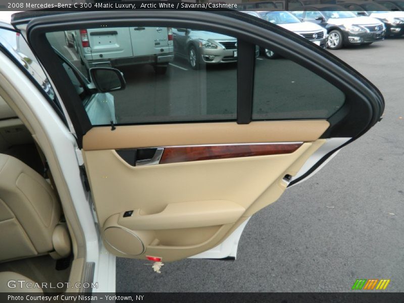 Arctic White / Savanna/Cashmere 2008 Mercedes-Benz C 300 4Matic Luxury