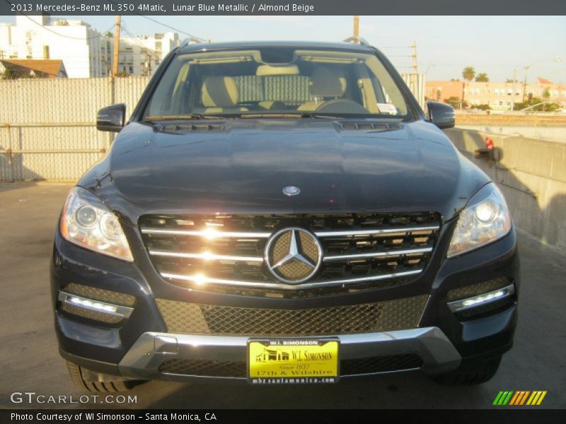 Lunar Blue Metallic / Almond Beige 2013 Mercedes-Benz ML 350 4Matic