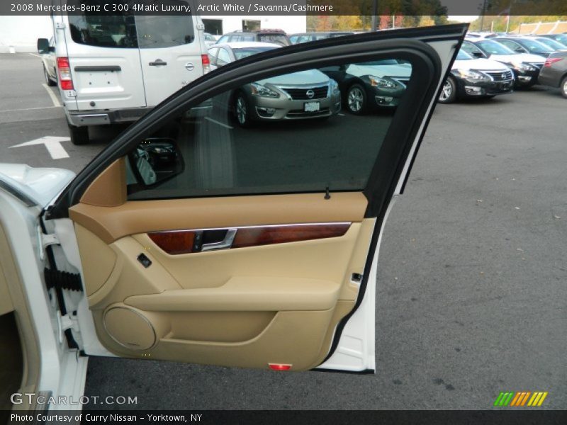 Arctic White / Savanna/Cashmere 2008 Mercedes-Benz C 300 4Matic Luxury