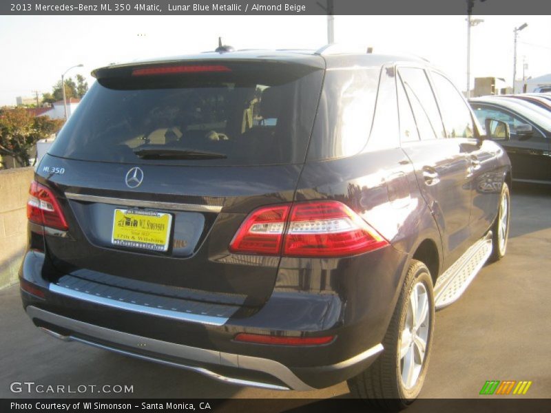 Lunar Blue Metallic / Almond Beige 2013 Mercedes-Benz ML 350 4Matic