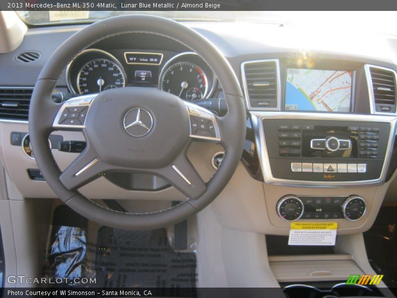 Lunar Blue Metallic / Almond Beige 2013 Mercedes-Benz ML 350 4Matic