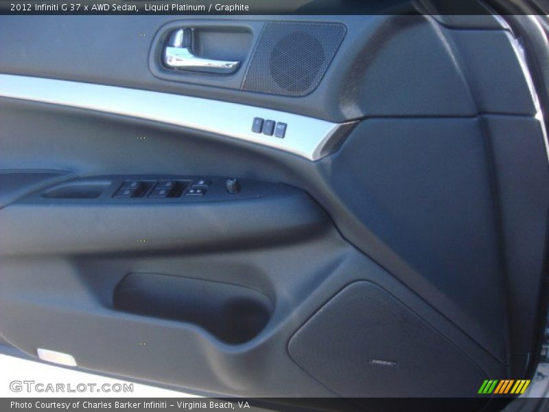 Liquid Platinum / Graphite 2012 Infiniti G 37 x AWD Sedan